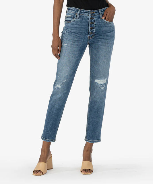 Rachael Hi Rise Mom Jean Teaching Wash