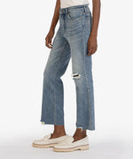 Load image into Gallery viewer, Kelsey High Rise Fab Ab Ankle Flare Acclimated Wash
