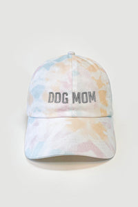 Dog Mom Embroidered Hat Tie Dye
