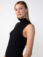 Load image into Gallery viewer, Essentail Sleeveless Mock Neck Top
