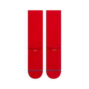 Icon Men's Crew Sock- Red