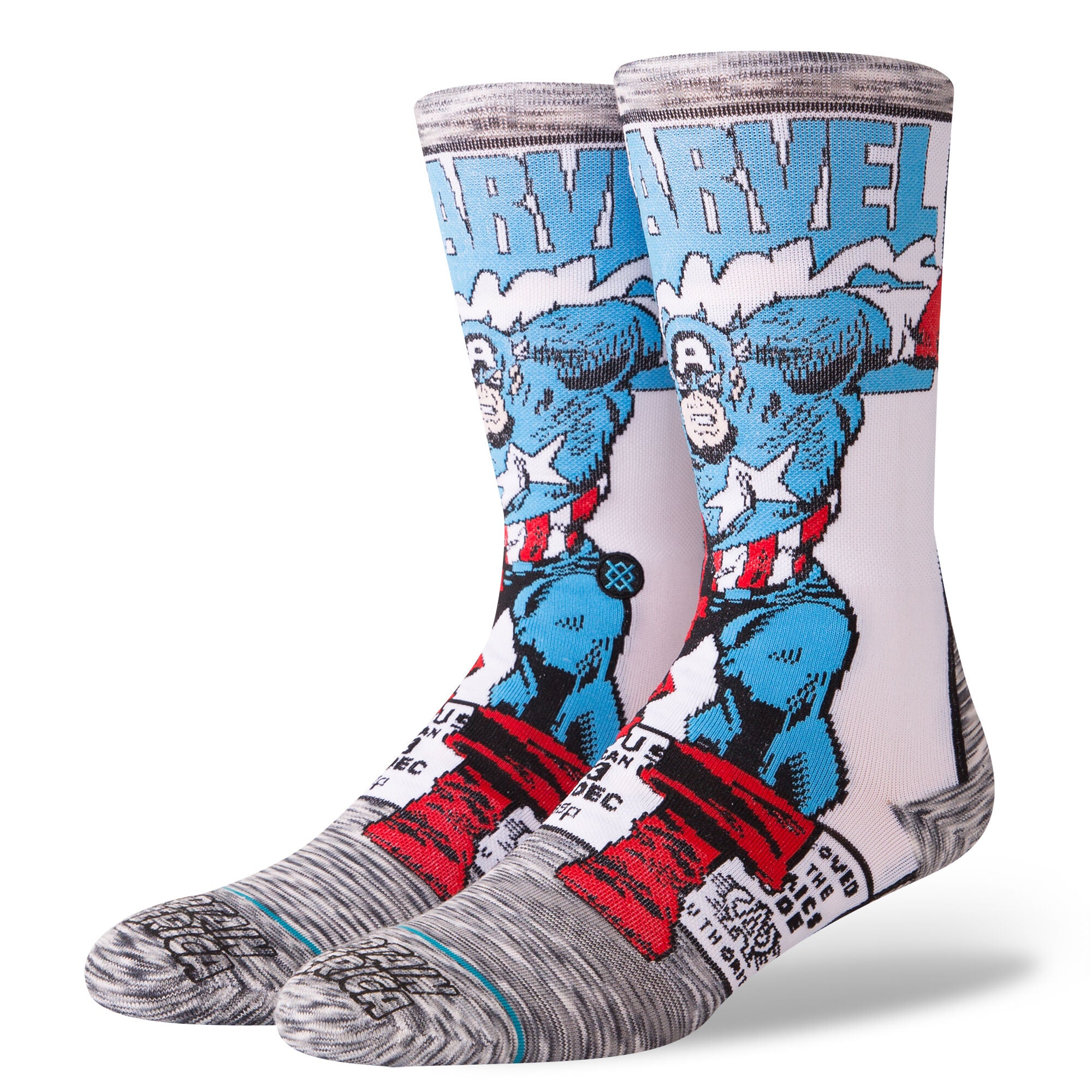 Captain America Comic Socks