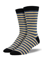 Load image into Gallery viewer, Bamboo Sailor Stripe Men&#39;s Socks
