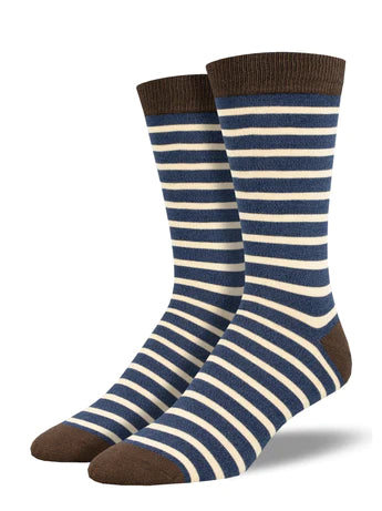 Bamboo Sailor Stripe Men's Socks