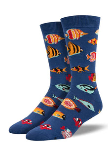 Tropical Fish Men's Bamboo Socks