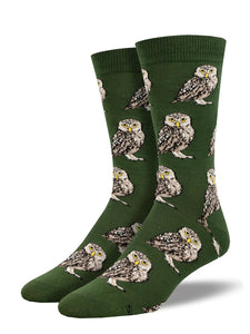 Burrowing Owl Bamboo Men's Socks