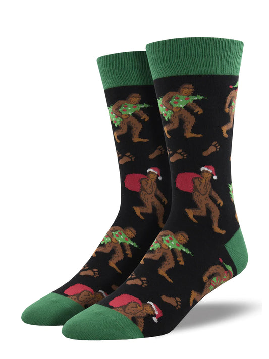 Big Foot Christmas Men's Socks