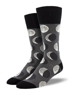 Many Moons Graphic Men's Boot Sock