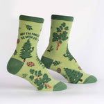 Load image into Gallery viewer, May The Forest Be With You Women&#39;s Crew Socks

