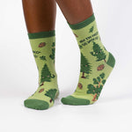 Load image into Gallery viewer, May The Forest Be With You Women&#39;s Crew Socks
