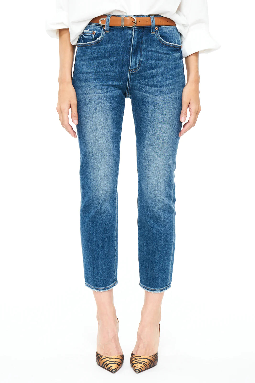 Monroe Crop High Rise Slim Jean - Indio