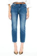 Load image into Gallery viewer, Monroe Crop High Rise Slim Jean - Indio
