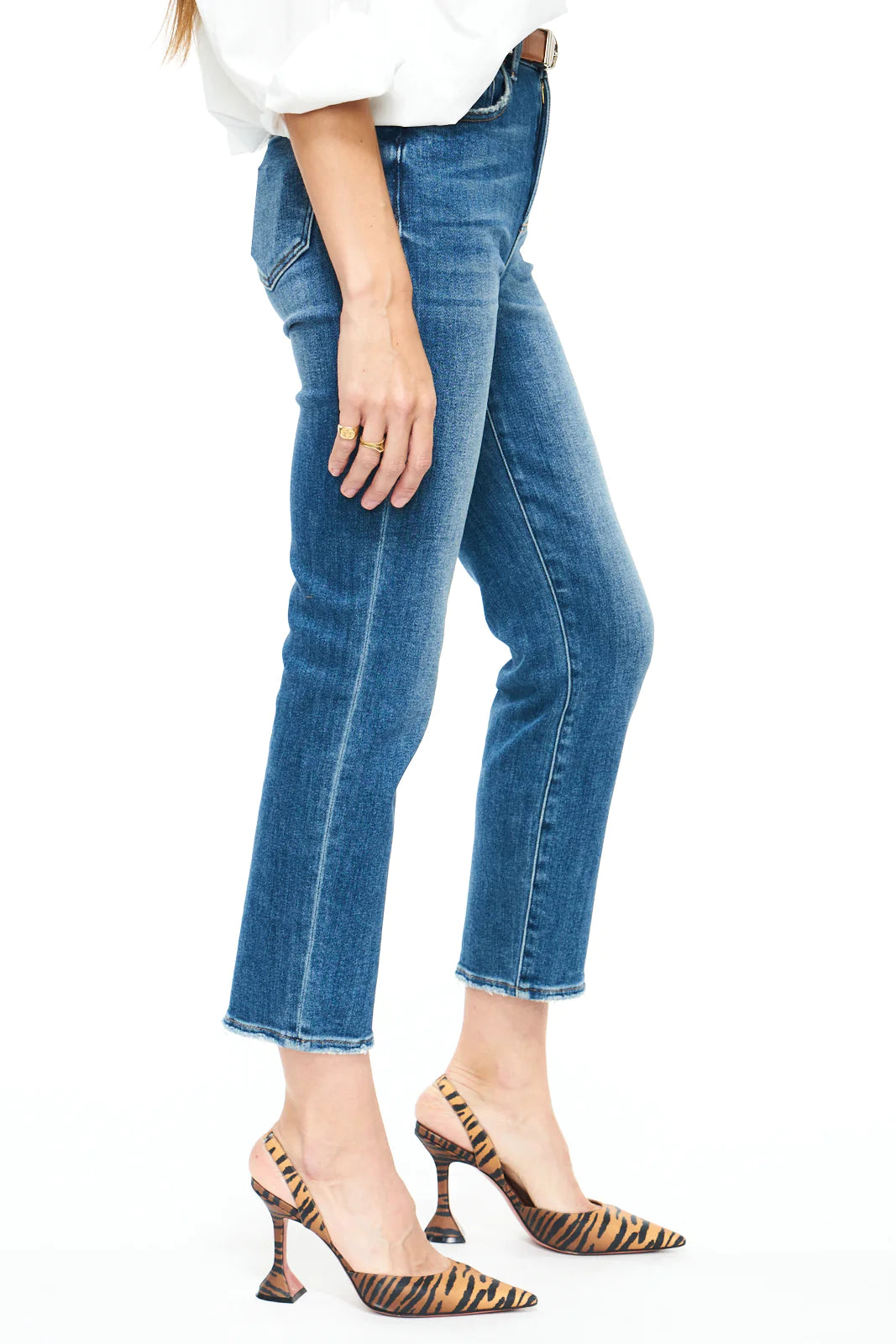 Monroe Crop High Rise Slim Jean - Indio