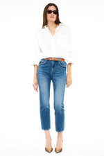 Load image into Gallery viewer, Monroe Crop High Rise Slim Jean - Indio

