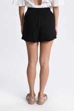 Load image into Gallery viewer, Premium Linen Shorts Black
