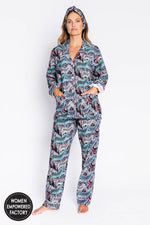 Load image into Gallery viewer, Zebra Flannel PJ Set
