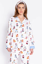 Load image into Gallery viewer, Snow Flannel PJ Set

