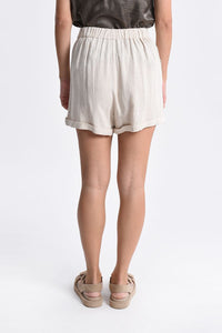 Premium Linen Shorts Biege