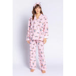Load image into Gallery viewer, Women&#39;s Flannel PJ Set - Pink Sloths
