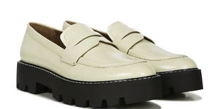 Balin Block Heel Loafer - Putty Patent