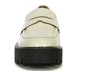 Balin Block Heel Loafer - Putty Patent