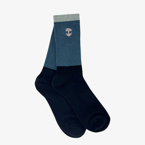 Color Block Sock Blue- Unisex