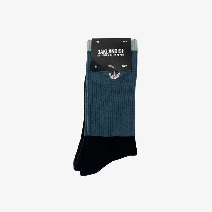 Color Block Sock Blue- Unisex