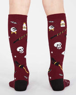 Load image into Gallery viewer, Spells Trouble Youth Knee Hi Socks

