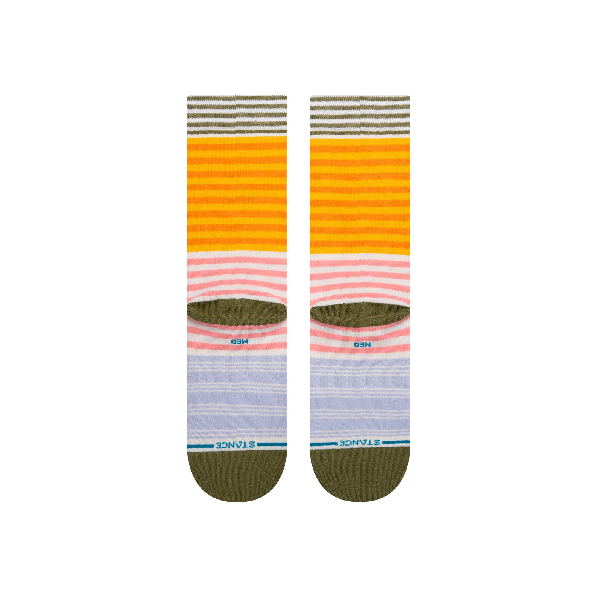 Sunshine Stripe Women's Crew Socks