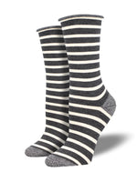 Load image into Gallery viewer, Bamboo Sailor Stripe Women&#39;s Socks
