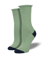 Load image into Gallery viewer, Contrast Heel Toe Bamboo Socks
