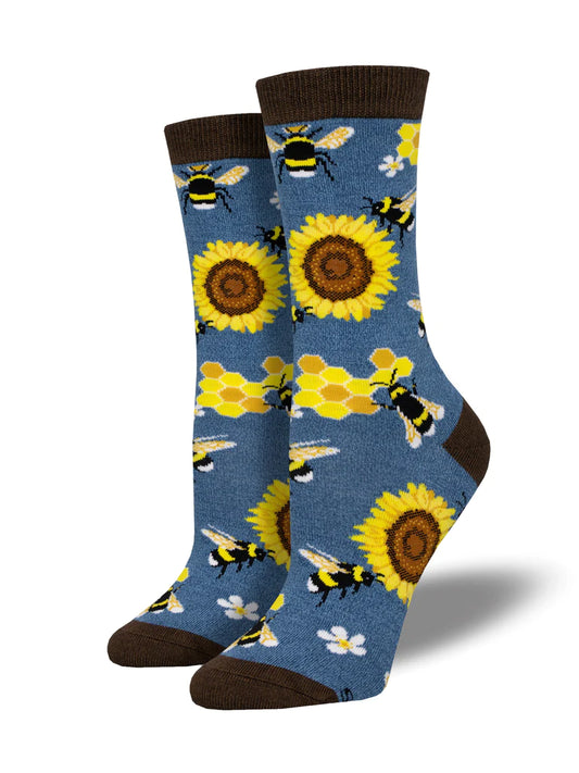Honey In The Bank Women's Bamboo Crew Socks