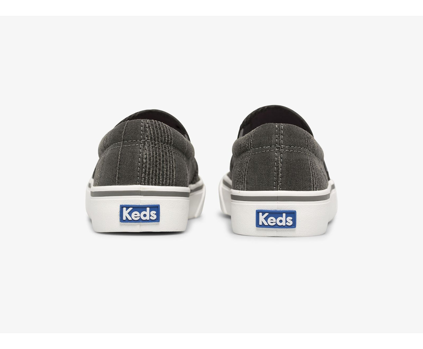 Jump Kick Slip Stripe Chambray, Charcoal