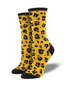 Leopard Print Women's Crew Socks