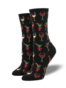 Christmas Cocktails Women's Socks