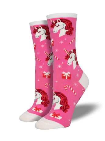 Unicorn Christmas Women's Crew Socks