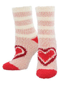 Warm and Cozy Hearts & Soles Women's Socks