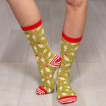 Load image into Gallery viewer, Cats Lime Socks
