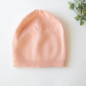 Cashmere Blend Beanie Soft Pink