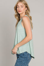 Load image into Gallery viewer, Joelle Loose Cotton Tank Mint
