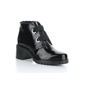Index Patent Laced Ankle Boot