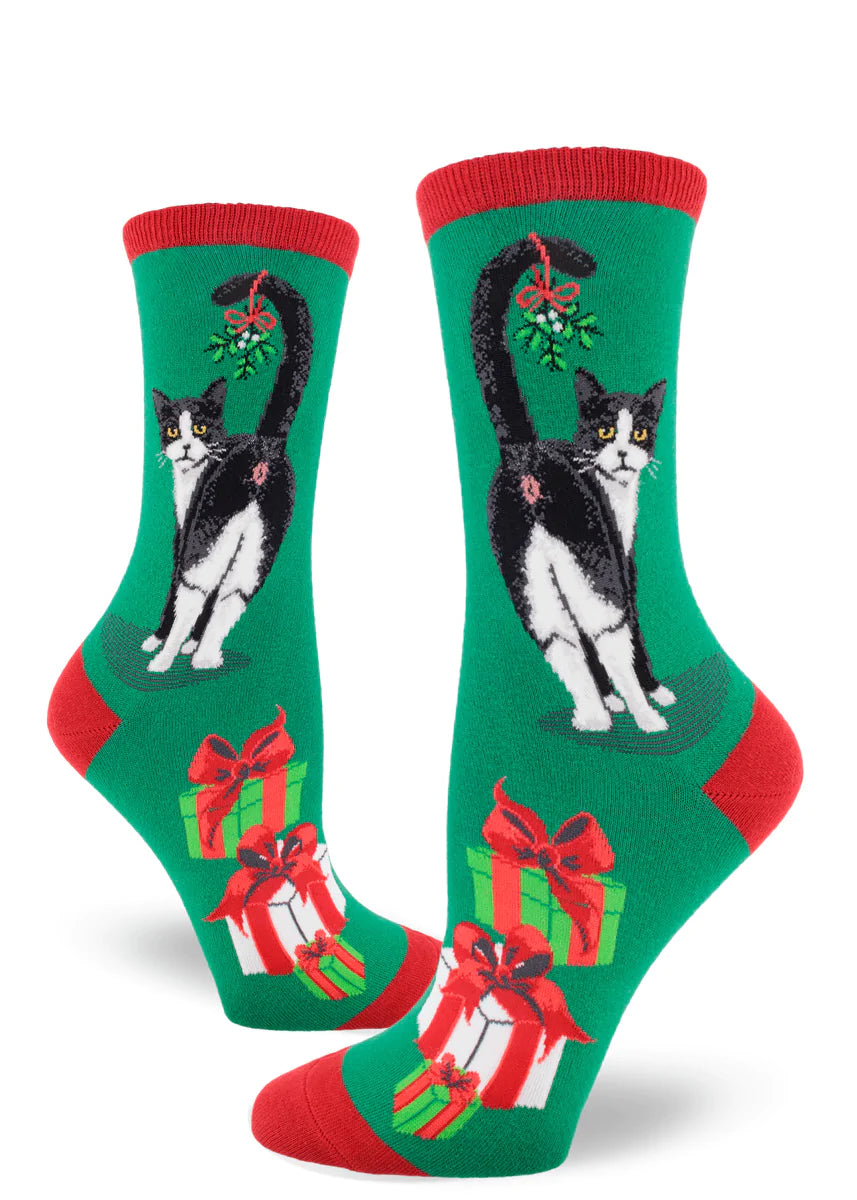 Cat Butt Christmas Women's Crew Socks