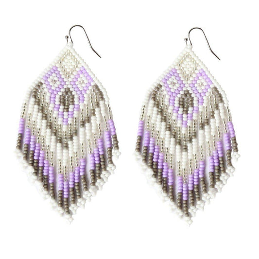 Lilac Embera Earrings