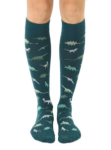 Dino Compression Knee Socks