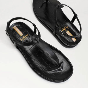 Naomi Thong Sandals Black Leather