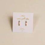 Load image into Gallery viewer, Bar Opal White Earrings

