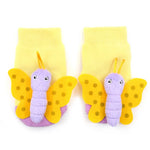 Load image into Gallery viewer, Butterfly Boogie Toes Rattle Toddler Socks
