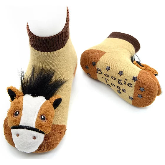 Derby Pony Horse Boogie Toes Rattle Toddler Socks