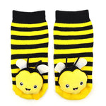 Load image into Gallery viewer, Bumblebee Boogie Toes Rattle Toddler Socks
