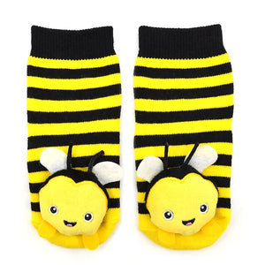 Bumblebee Boogie Toes Rattle Toddler Socks